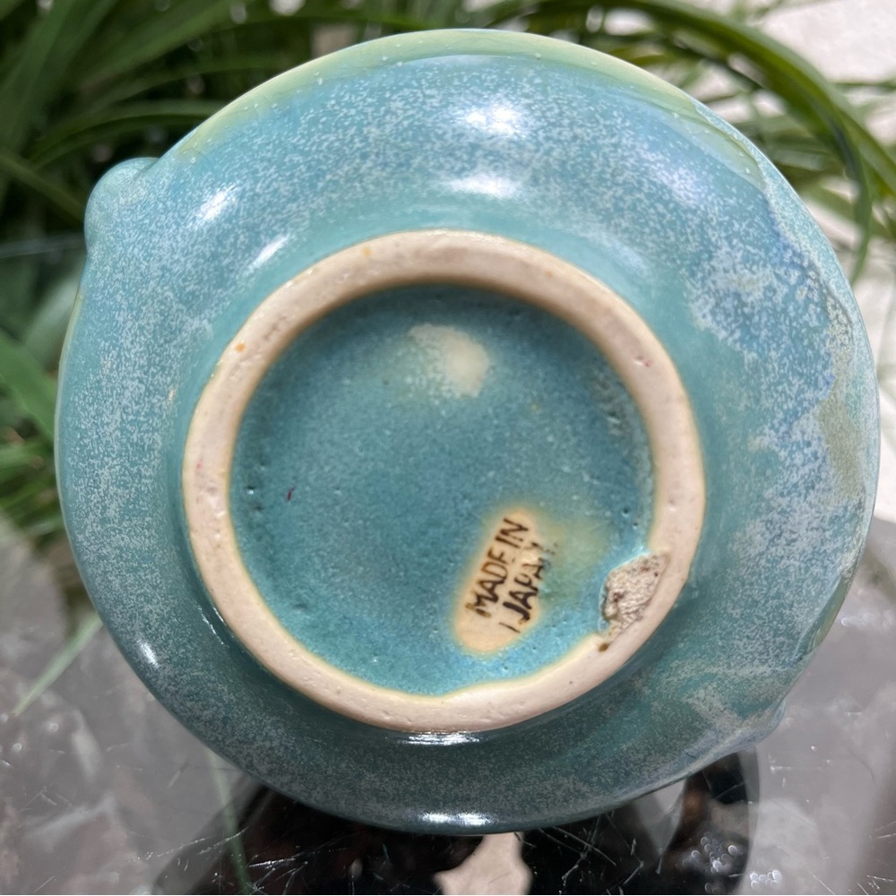 💥Vintage💥 Japanese Two Handle Design Mid Century 1960s Art Pottery - Picture 7 of 10
